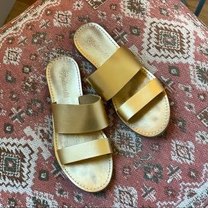 Madewell gold sandals